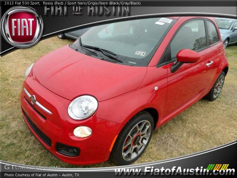 Rosso (Red) / Sport Nero/Grigio/Nero (Black/Gray/Black) 2013 Fiat 500 Sport