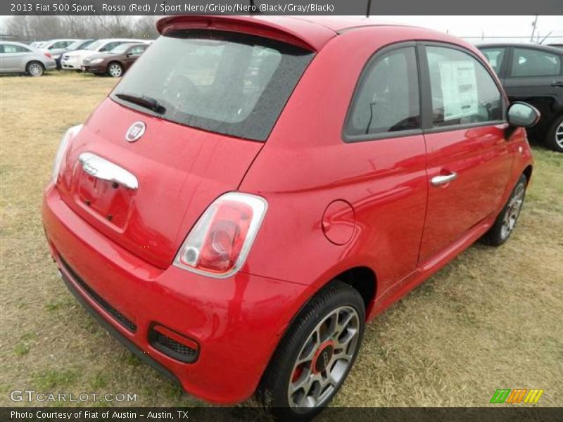 Rosso (Red) / Sport Nero/Grigio/Nero (Black/Gray/Black) 2013 Fiat 500 Sport