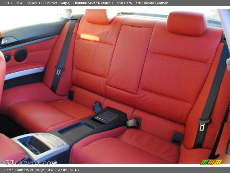 Titanium Silver Metallic / Coral Red/Black Dakota Leather 2010 BMW 3 Series 335i xDrive Coupe
