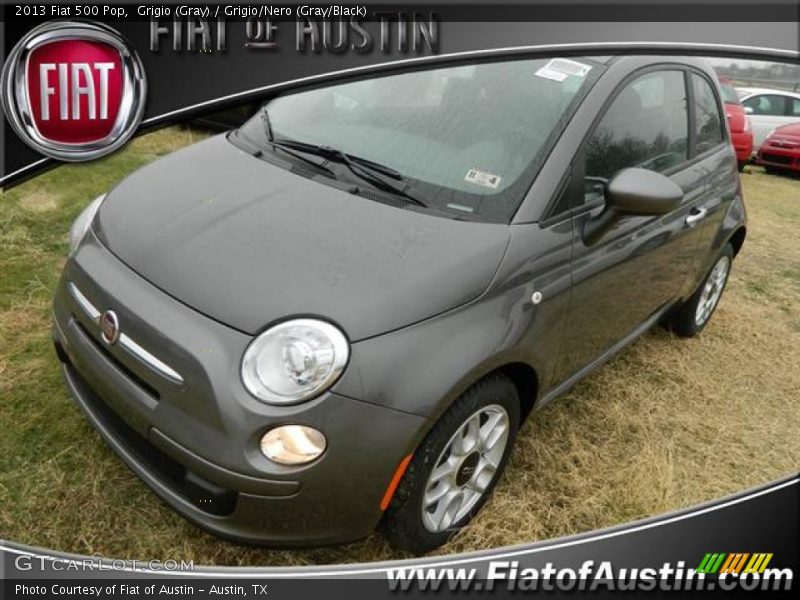 Grigio (Gray) / Grigio/Nero (Gray/Black) 2013 Fiat 500 Pop
