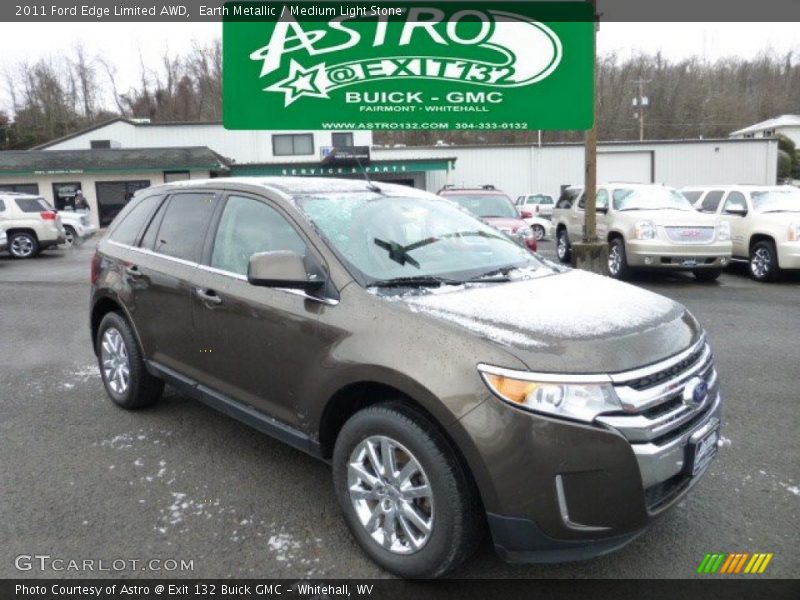 Earth Metallic / Medium Light Stone 2011 Ford Edge Limited AWD