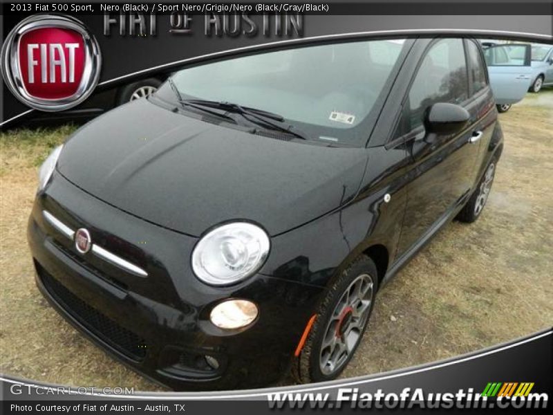 Nero (Black) / Sport Nero/Grigio/Nero (Black/Gray/Black) 2013 Fiat 500 Sport