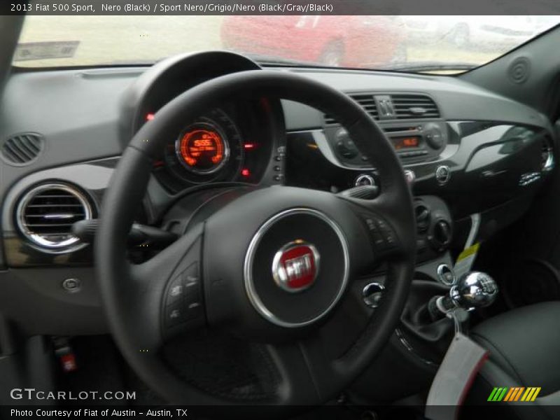 Nero (Black) / Sport Nero/Grigio/Nero (Black/Gray/Black) 2013 Fiat 500 Sport