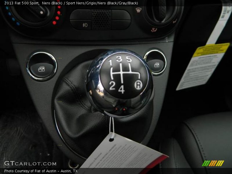 Nero (Black) / Sport Nero/Grigio/Nero (Black/Gray/Black) 2013 Fiat 500 Sport
