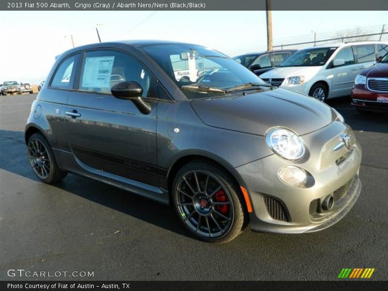 Grigio (Gray) / Abarth Nero/Nero (Black/Black) 2013 Fiat 500 Abarth