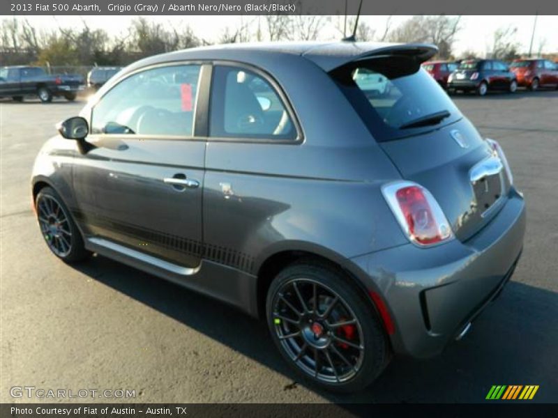 Grigio (Gray) / Abarth Nero/Nero (Black/Black) 2013 Fiat 500 Abarth