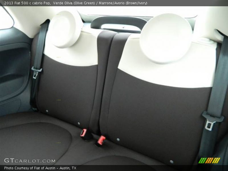 Verde Oliva (Olive Green) / Marrone/Avorio (Brown/Ivory) 2013 Fiat 500 c cabrio Pop
