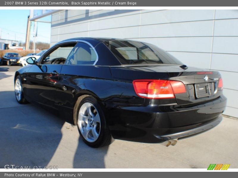 Black Sapphire Metallic / Cream Beige 2007 BMW 3 Series 328i Convertible