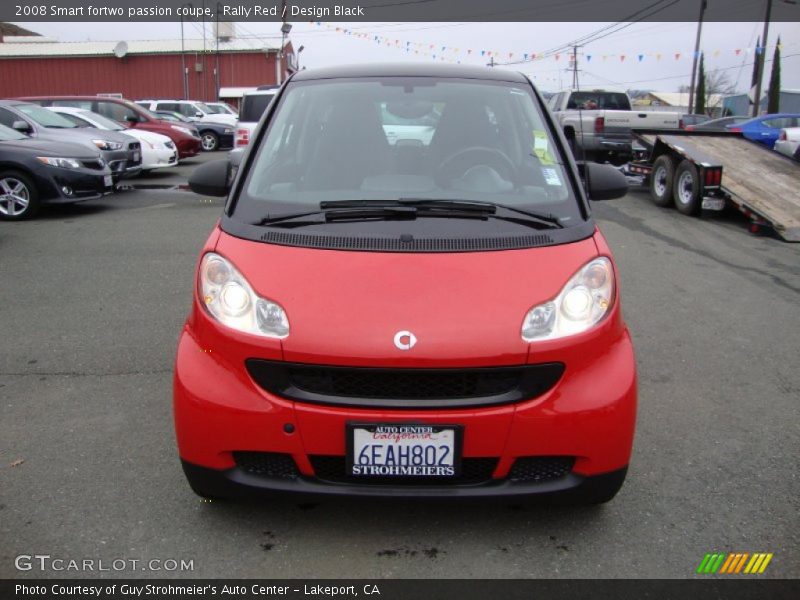 Rally Red / Design Black 2008 Smart fortwo passion coupe