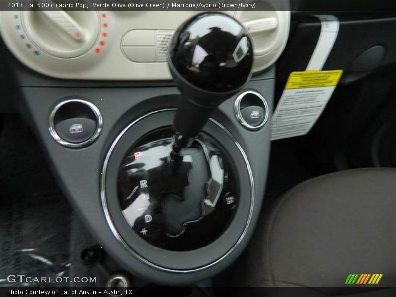 Verde Oliva (Olive Green) / Marrone/Avorio (Brown/Ivory) 2013 Fiat 500 c cabrio Pop