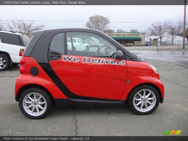 Rally Red / Design Black 2008 Smart fortwo passion coupe