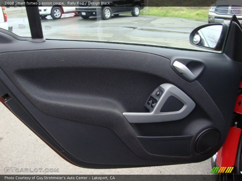Rally Red / Design Black 2008 Smart fortwo passion coupe