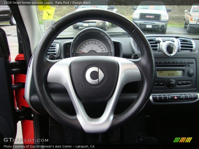 Rally Red / Design Black 2008 Smart fortwo passion coupe