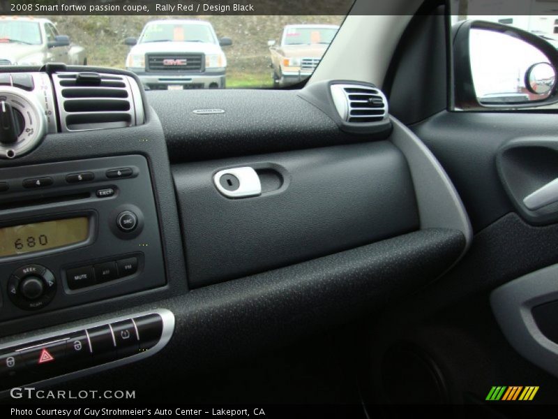 Rally Red / Design Black 2008 Smart fortwo passion coupe