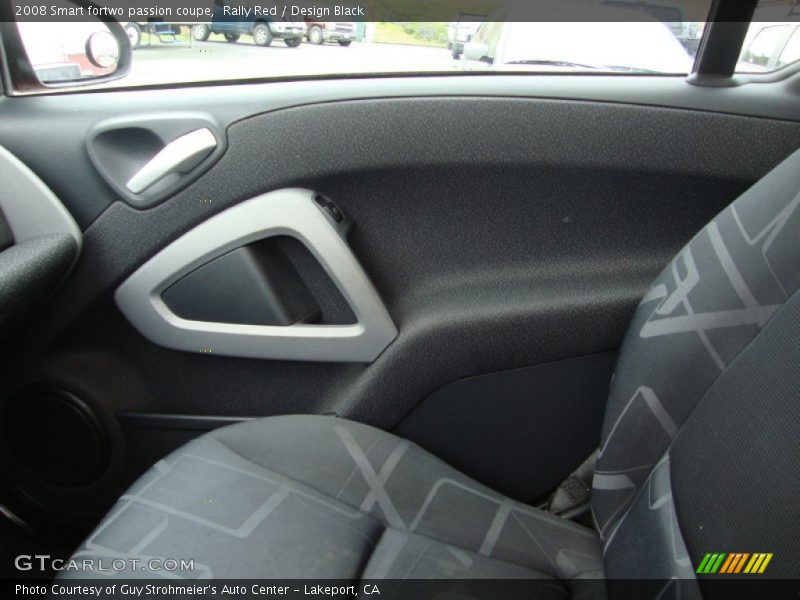 Rally Red / Design Black 2008 Smart fortwo passion coupe