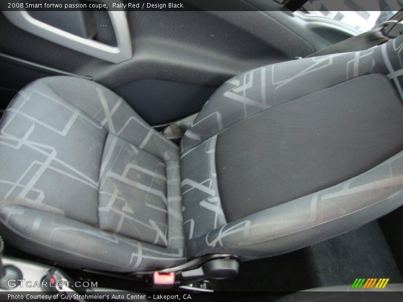 Rally Red / Design Black 2008 Smart fortwo passion coupe