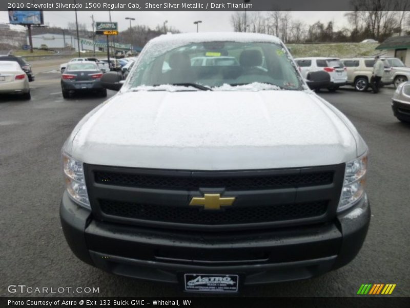 Sheer Silver Metallic / Dark Titanium 2010 Chevrolet Silverado 1500 Regular Cab