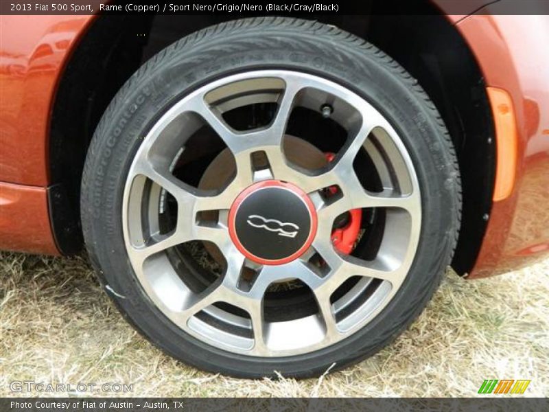 Rame (Copper) / Sport Nero/Grigio/Nero (Black/Gray/Black) 2013 Fiat 500 Sport