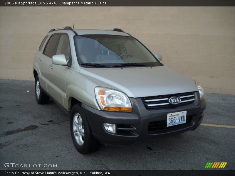 Champagne Metallic / Beige 2006 Kia Sportage EX V6 4x4
