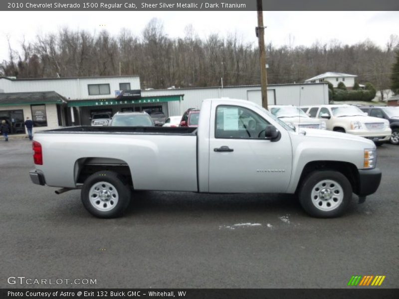 Sheer Silver Metallic / Dark Titanium 2010 Chevrolet Silverado 1500 Regular Cab