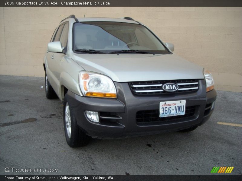 Champagne Metallic / Beige 2006 Kia Sportage EX V6 4x4