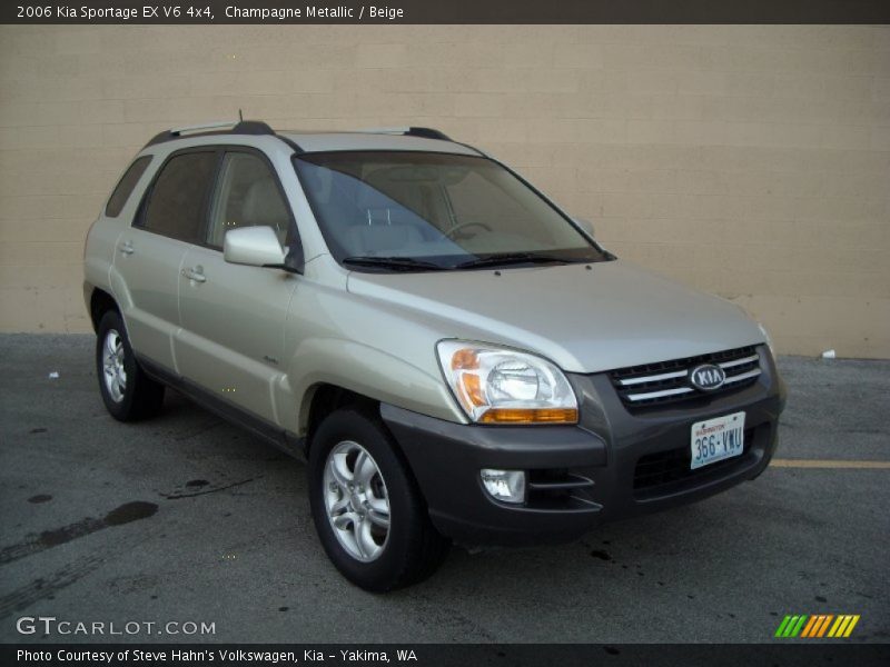 Champagne Metallic / Beige 2006 Kia Sportage EX V6 4x4