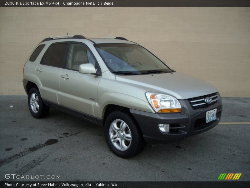 Champagne Metallic / Beige 2006 Kia Sportage EX V6 4x4