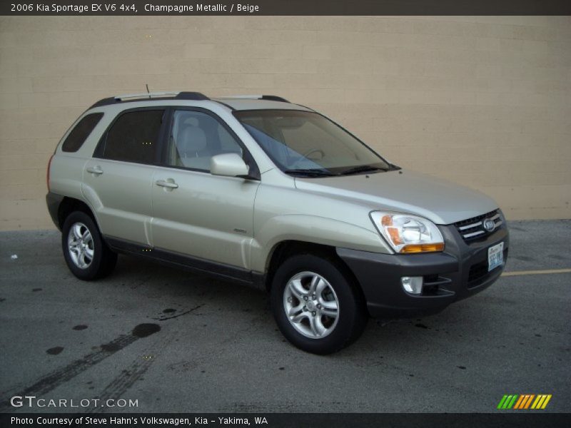 Champagne Metallic / Beige 2006 Kia Sportage EX V6 4x4