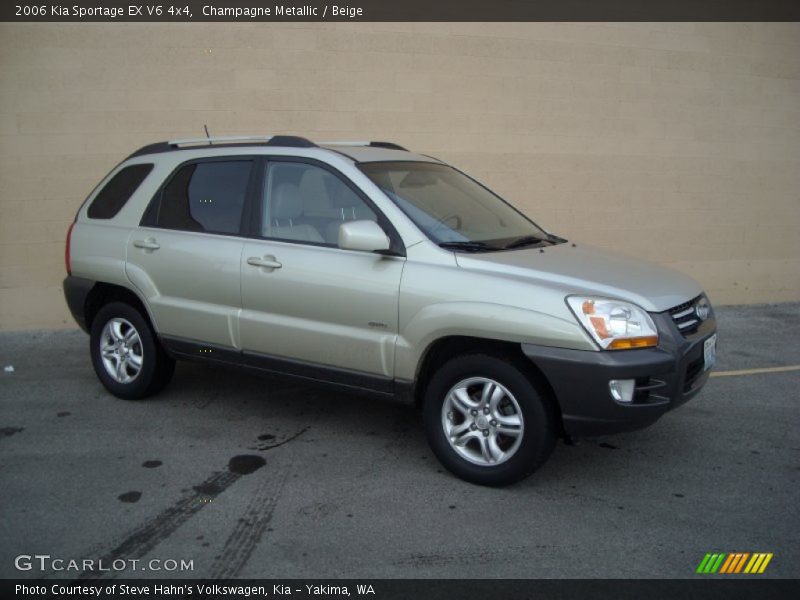 Champagne Metallic / Beige 2006 Kia Sportage EX V6 4x4