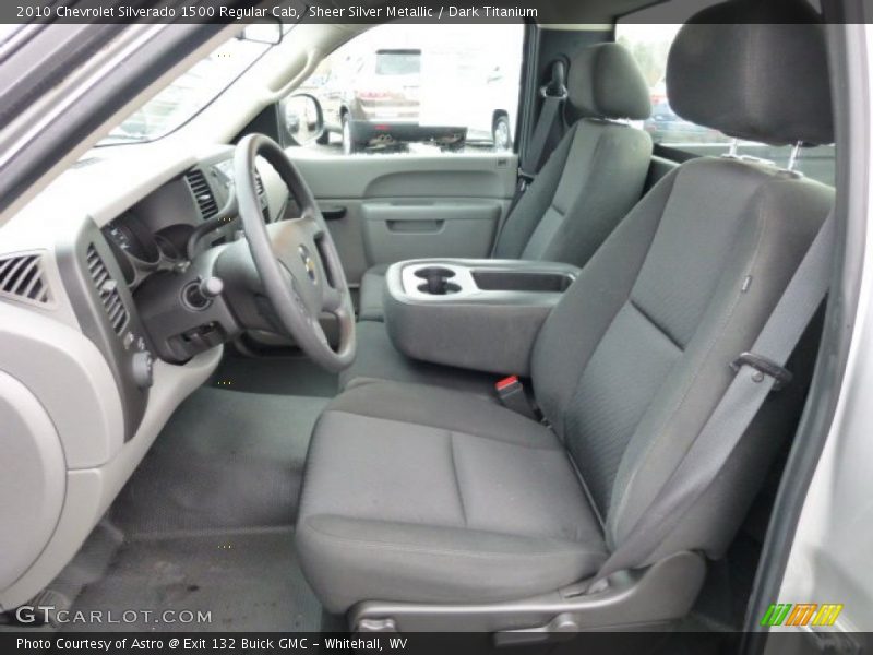 Front Seat of 2010 Silverado 1500 Regular Cab