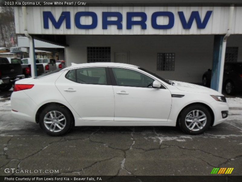 Snow White Pearl / Gray 2013 Kia Optima LX