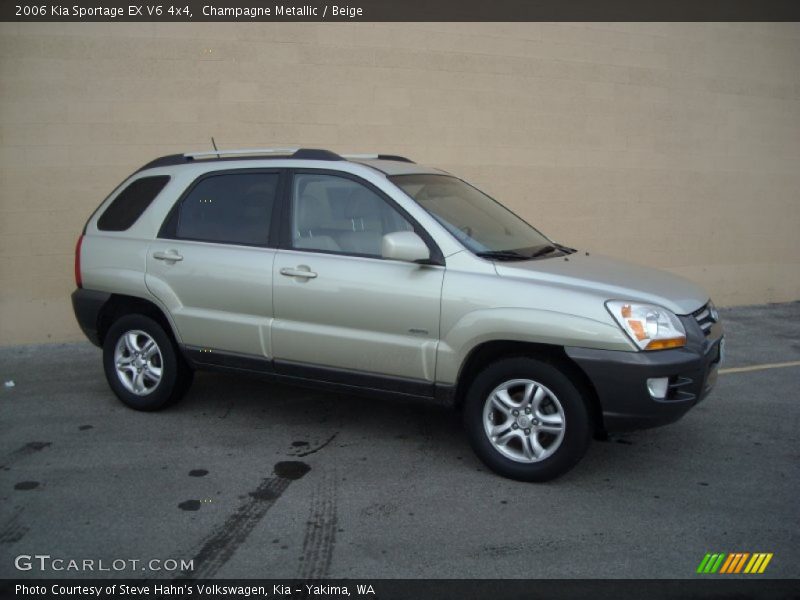 Champagne Metallic / Beige 2006 Kia Sportage EX V6 4x4