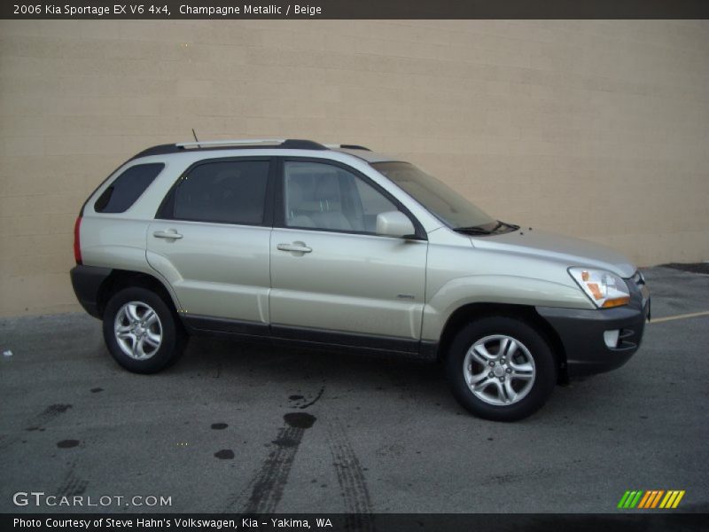 Champagne Metallic / Beige 2006 Kia Sportage EX V6 4x4