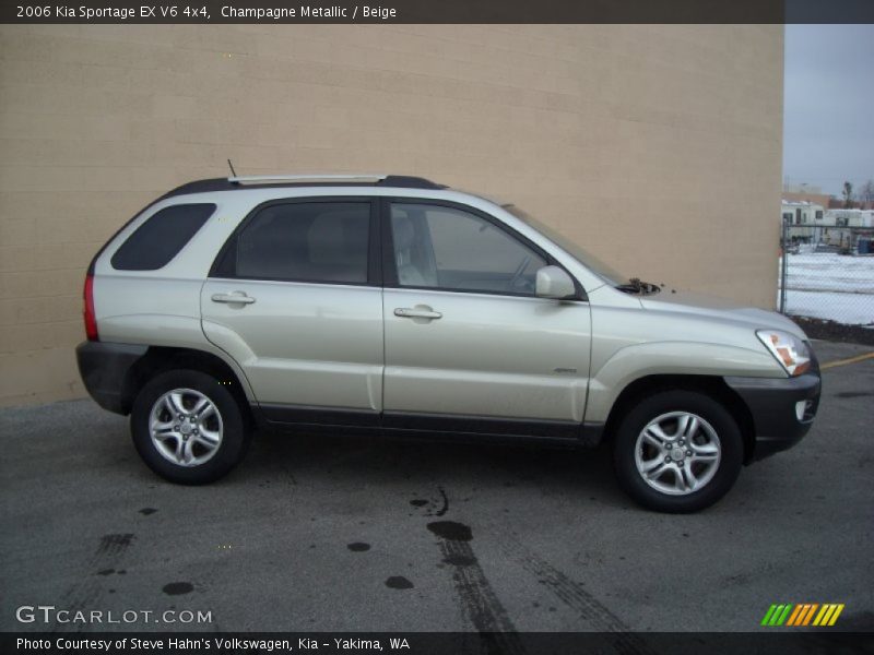 Champagne Metallic / Beige 2006 Kia Sportage EX V6 4x4