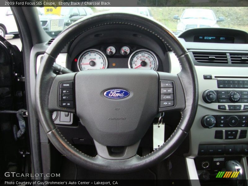 Ebony Black / Charcoal Black 2009 Ford Focus SES Coupe