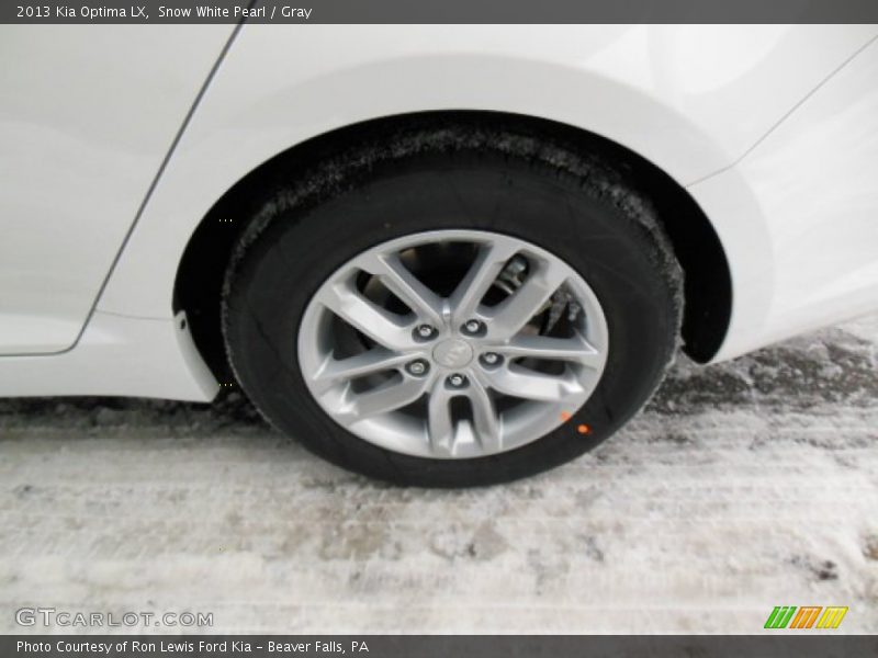 Snow White Pearl / Gray 2013 Kia Optima LX