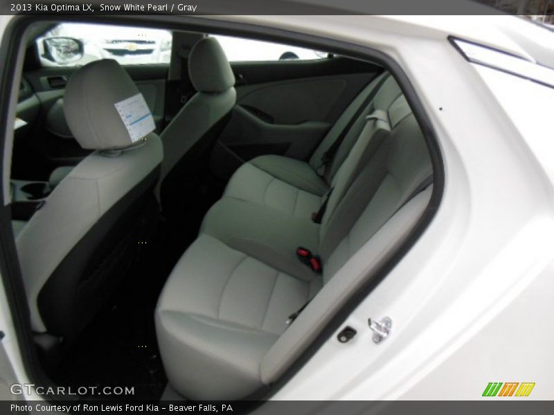 Snow White Pearl / Gray 2013 Kia Optima LX