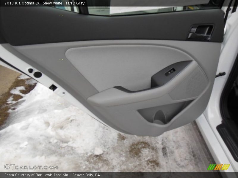 Snow White Pearl / Gray 2013 Kia Optima LX