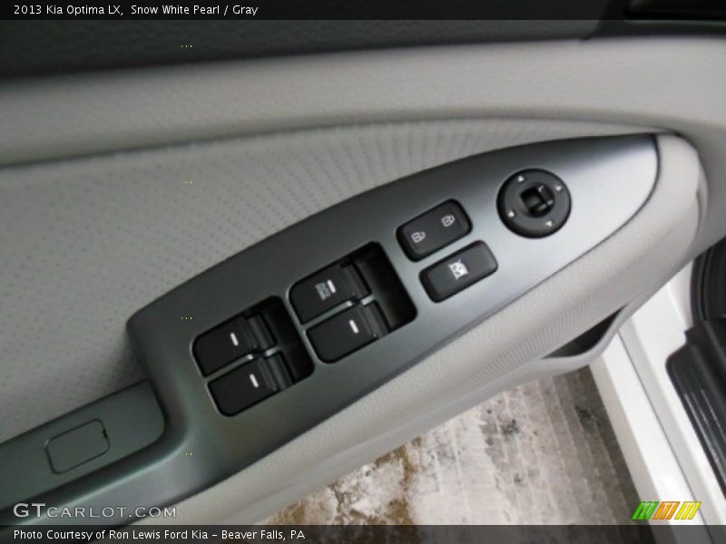 Snow White Pearl / Gray 2013 Kia Optima LX