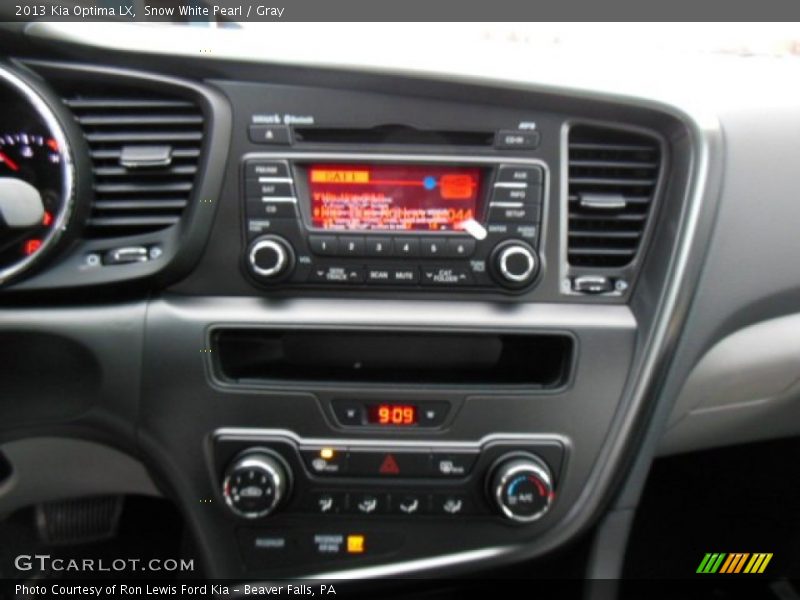 Snow White Pearl / Gray 2013 Kia Optima LX