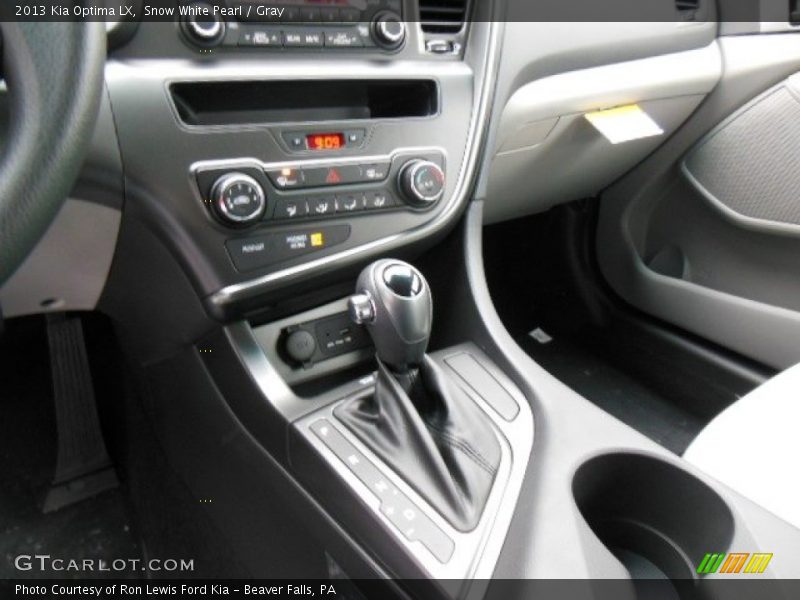 Snow White Pearl / Gray 2013 Kia Optima LX