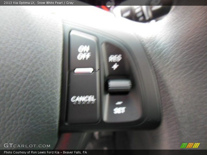 Snow White Pearl / Gray 2013 Kia Optima LX