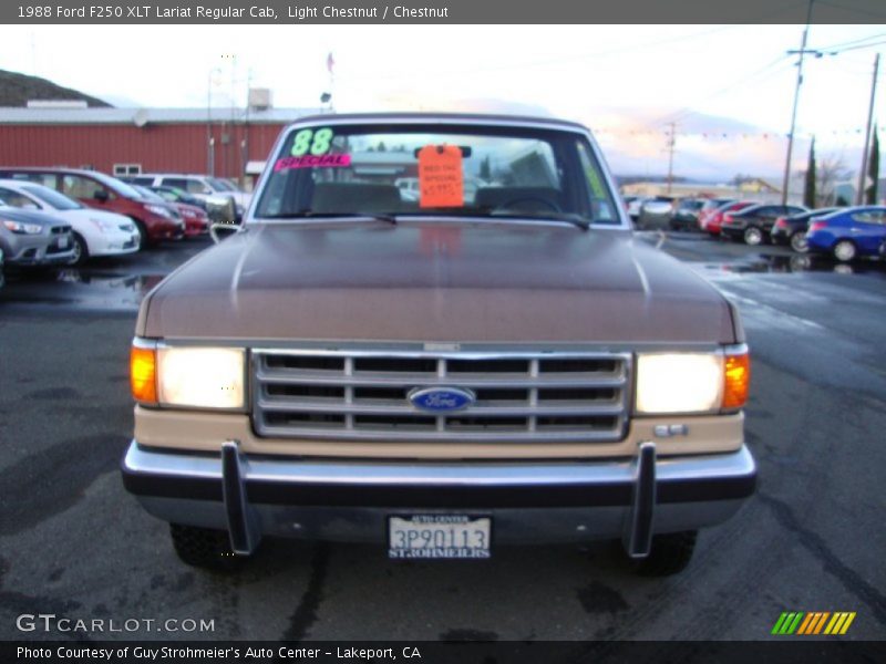 Light Chestnut / Chestnut 1988 Ford F250 XLT Lariat Regular Cab