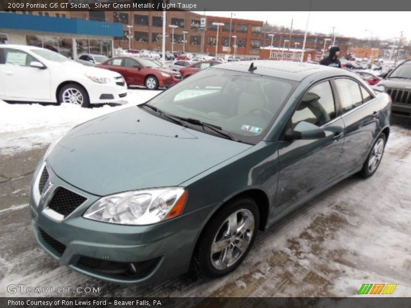 Silver Green Metallic / Light Taupe 2009 Pontiac G6 GT Sedan