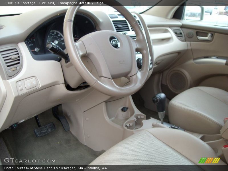 Champagne Metallic / Beige 2006 Kia Sportage EX V6 4x4