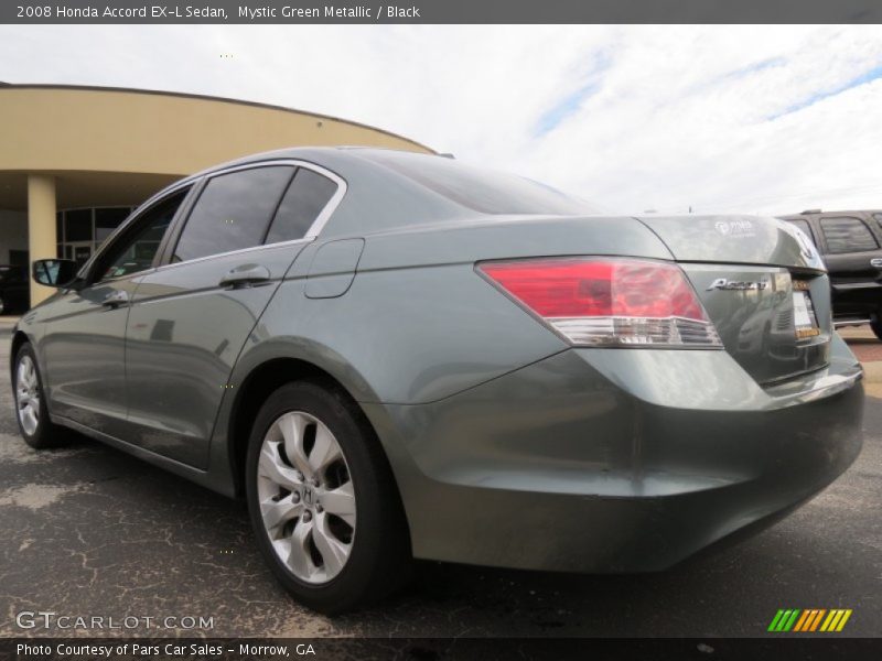 Mystic Green Metallic / Black 2008 Honda Accord EX-L Sedan