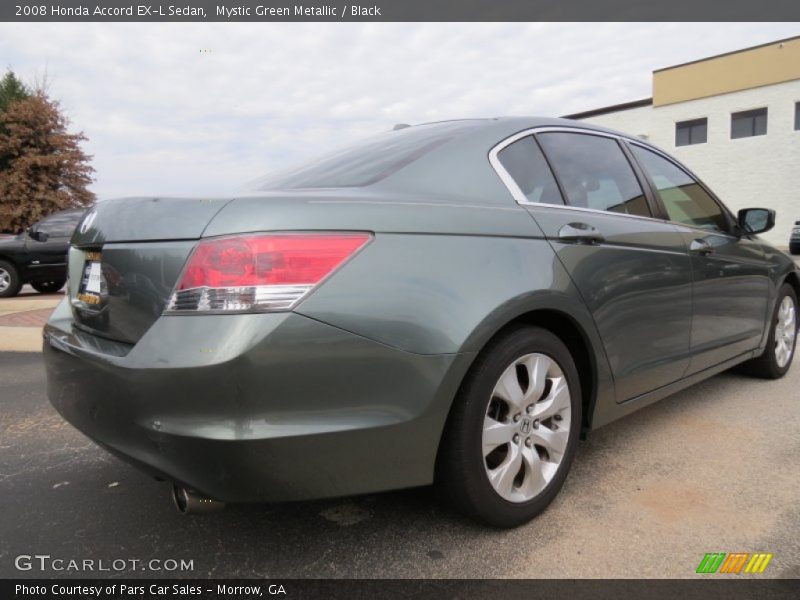 Mystic Green Metallic / Black 2008 Honda Accord EX-L Sedan