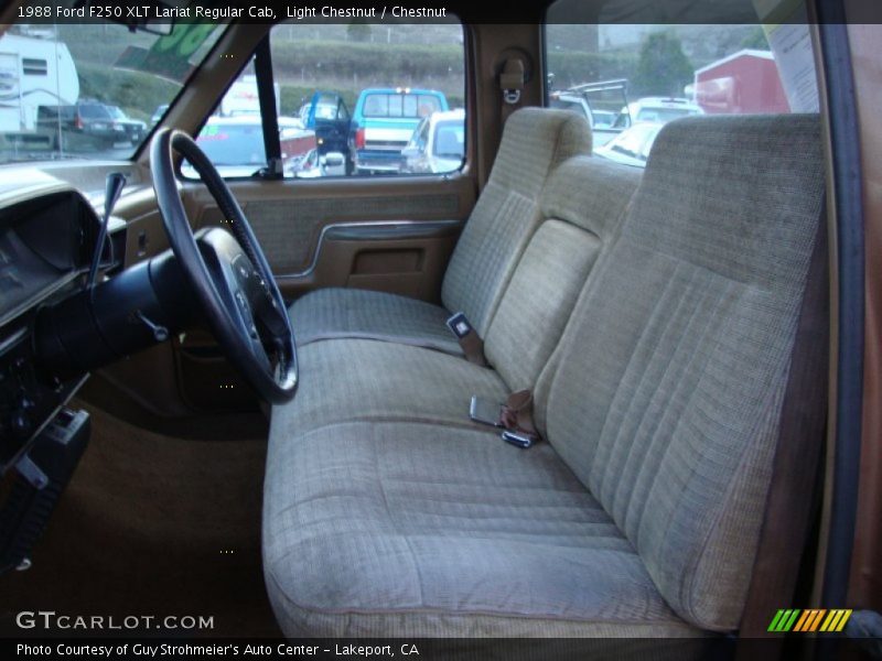  1988 F250 XLT Lariat Regular Cab Chestnut Interior