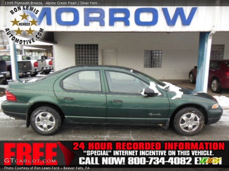 Alpine Green Pearl / Silver Fern 1998 Plymouth Breeze