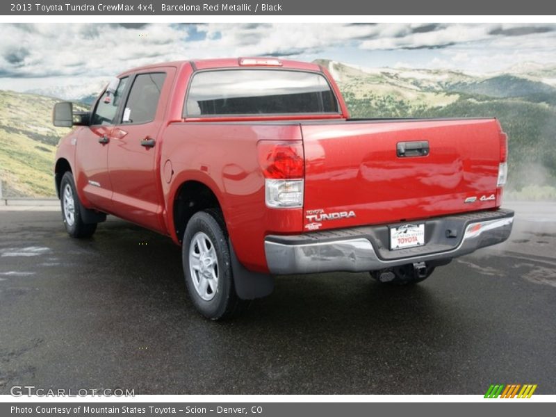 Barcelona Red Metallic / Black 2013 Toyota Tundra CrewMax 4x4